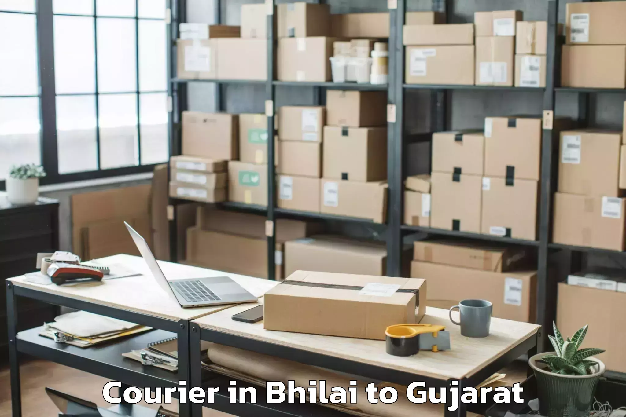 Hassle-Free Bhilai to Bagasra Courier